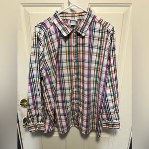 Women’s vintage American sweetheart plaid button down shirt size XL